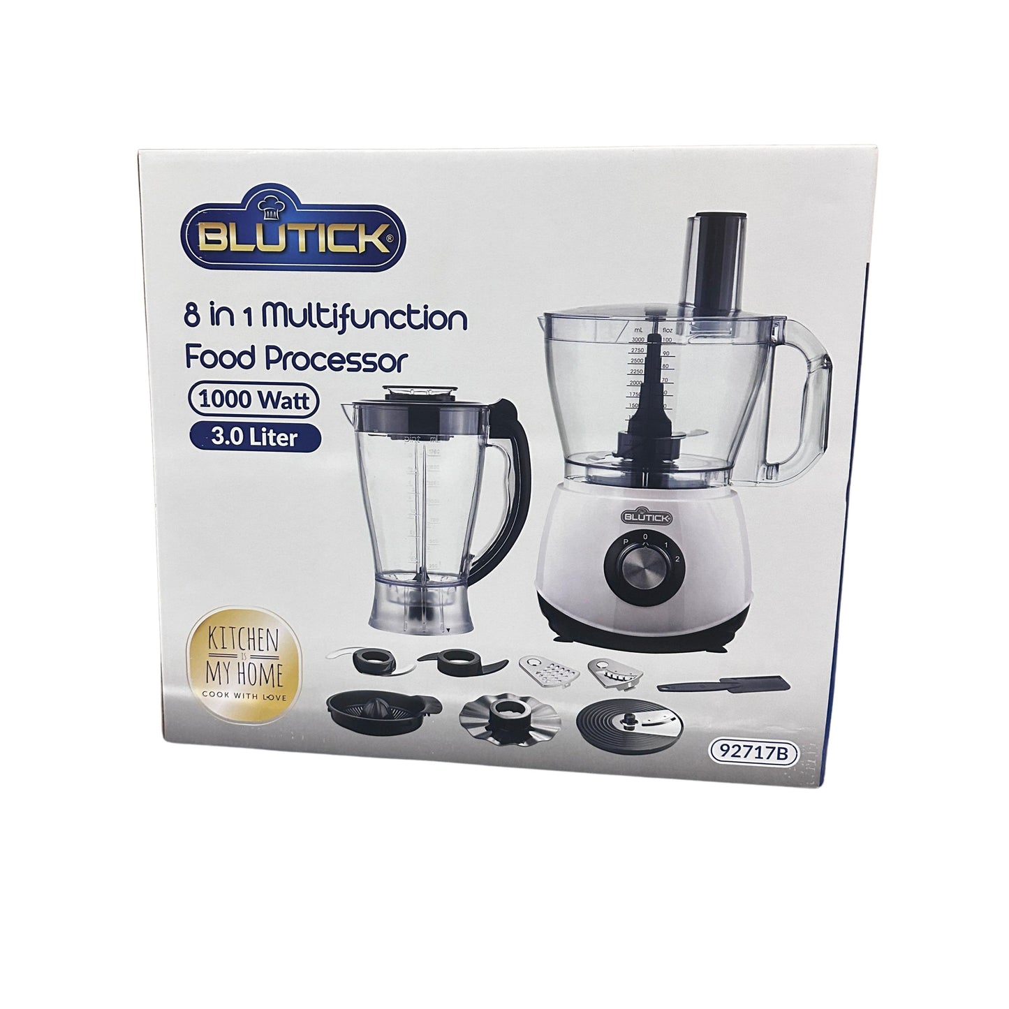 8 In 1 Multifunction Food Processor 1000W, 3.0L