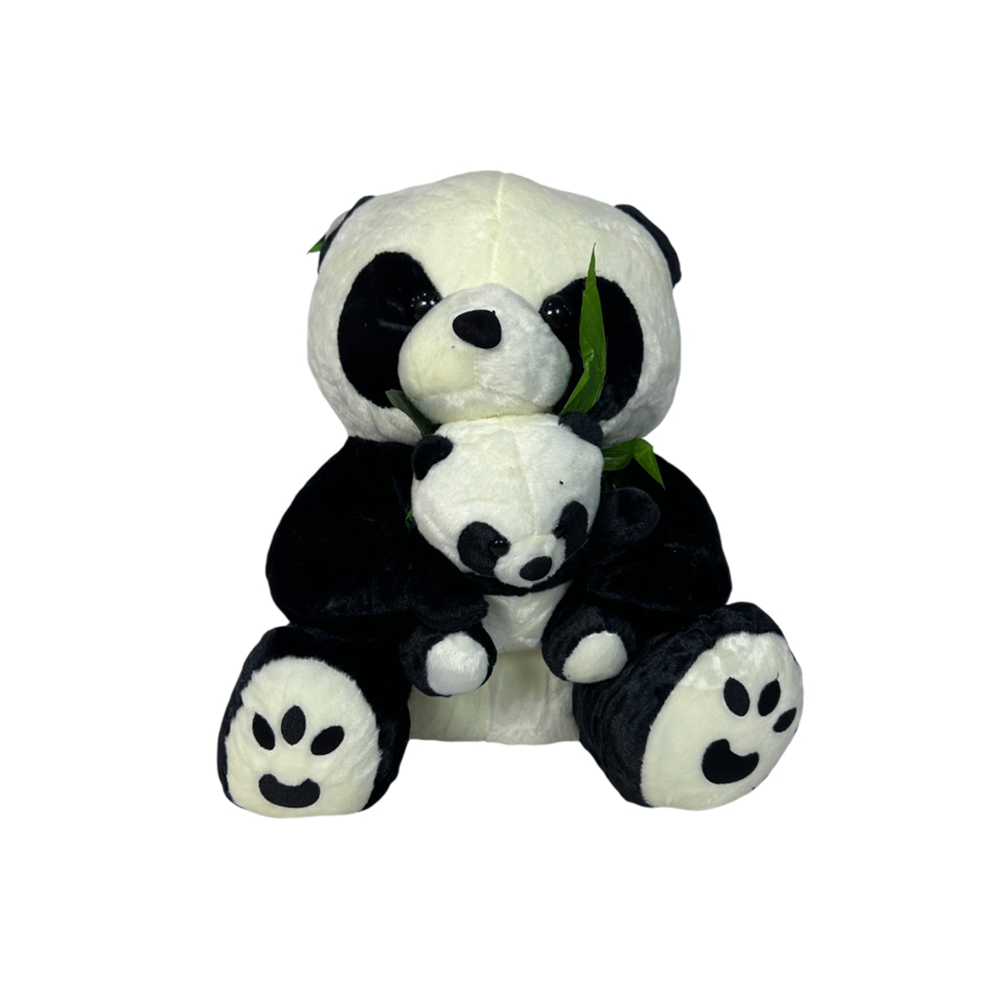 stuffed panda and baby panda
