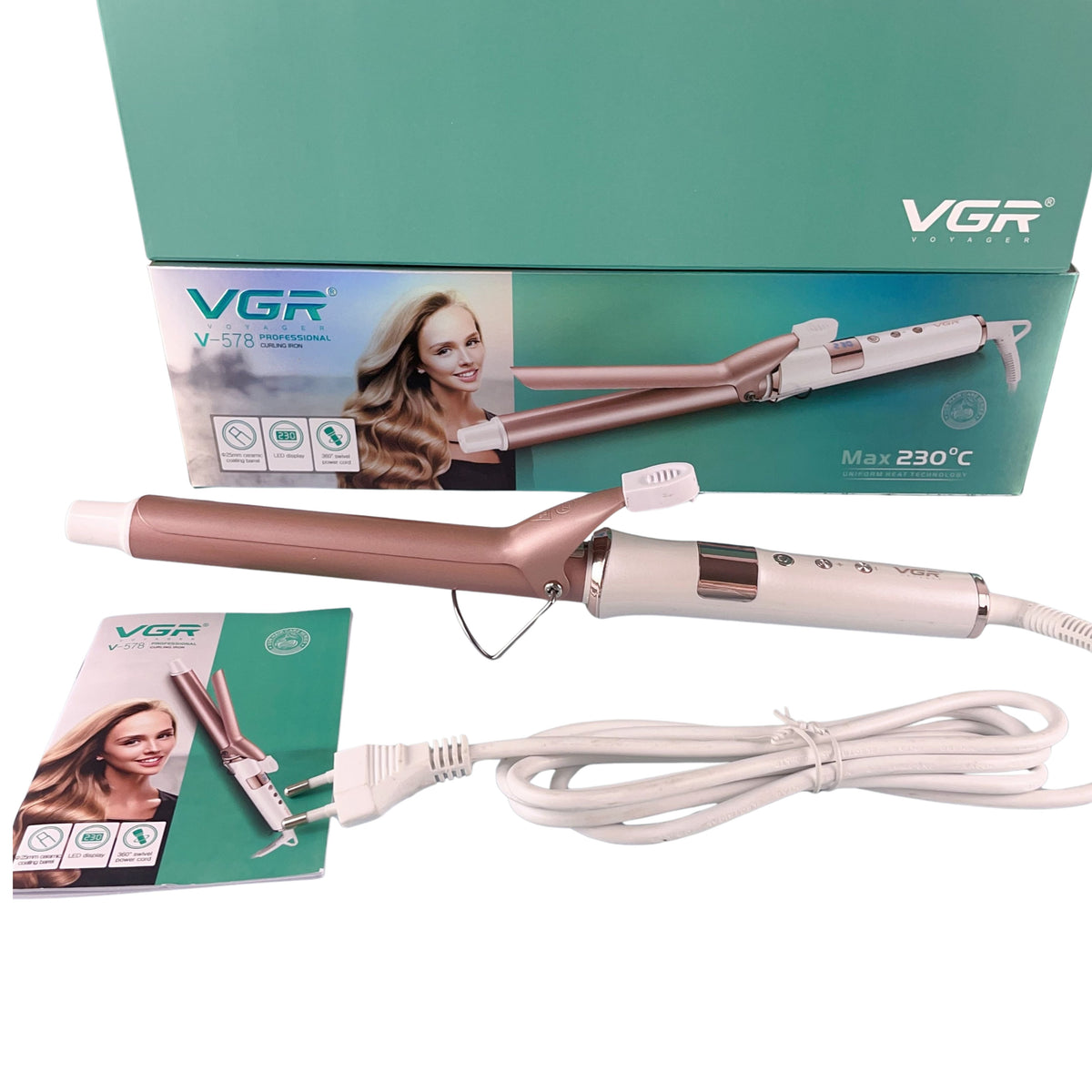 Vgr  2 in 1 Hair Straightener Hair Curler Straightener Professional Ceramic Glaze Hair Straightener