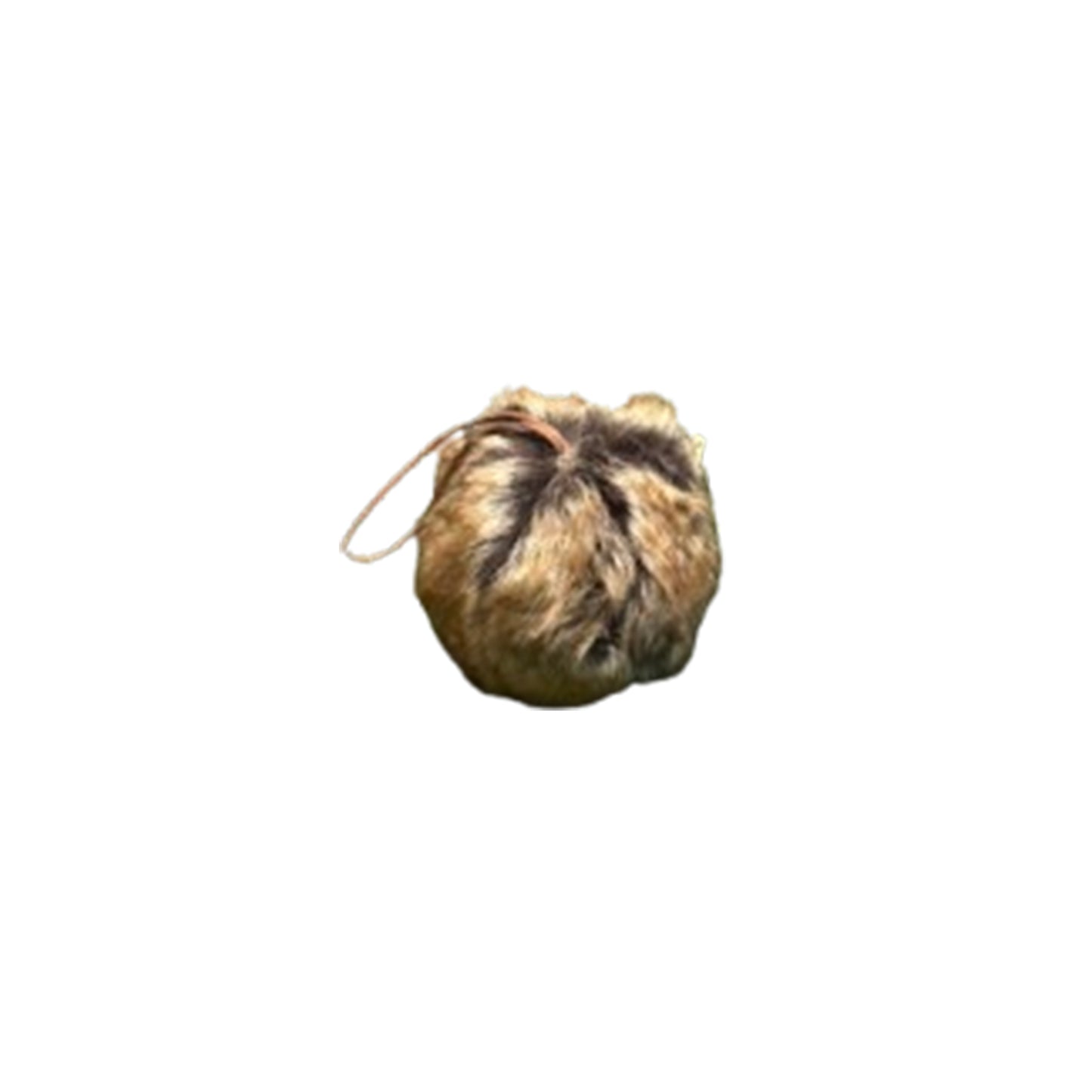 Fur christmas ball 9.5cm