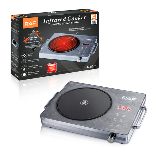 RAF 3500W Infrared Cooker - marble grey