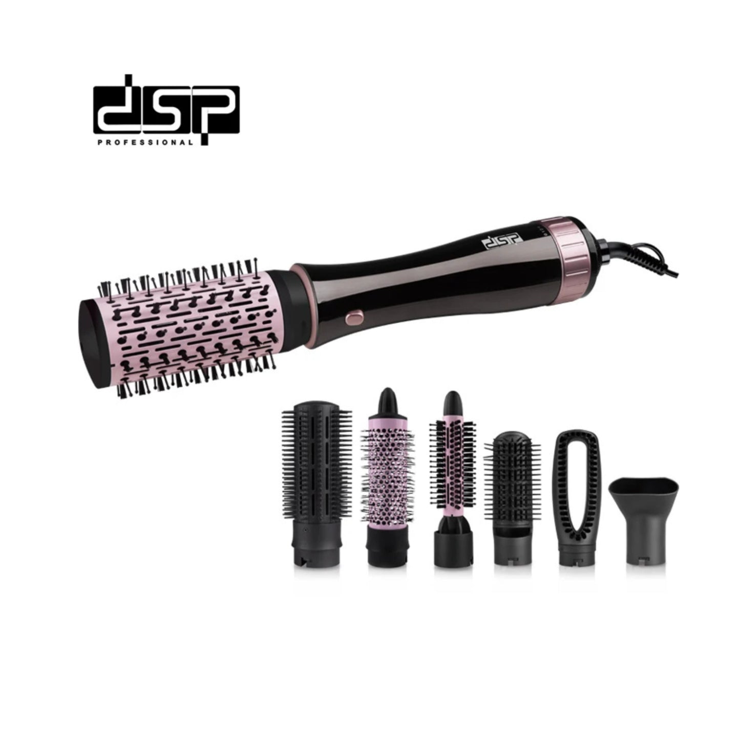 DSP 7-in-1 Multifunctional Hot Air Brush and Hair Styler Set 1000W