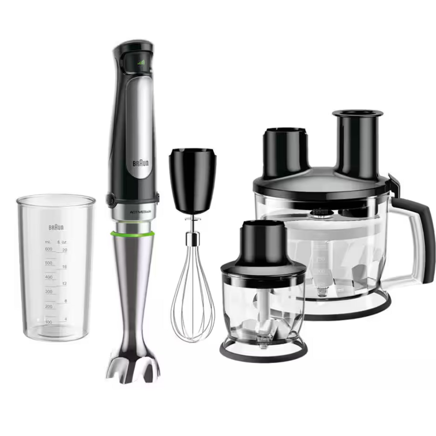 Braun MultiQuick 7 Hand Blender , Black, 1000W, Mixer, ActiveBlade System, EasyClick Plus System, Splash Control, International Warranty