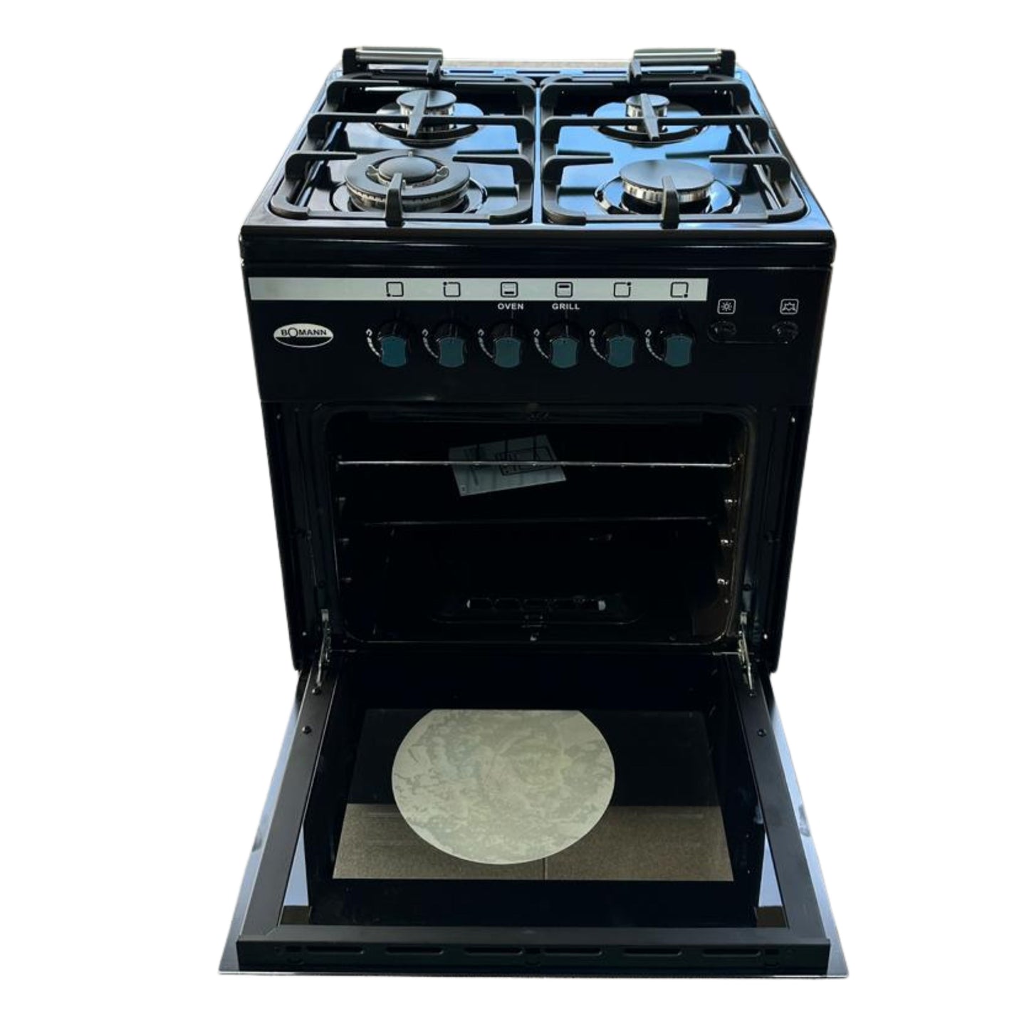 Bomann Freestanding Gas Cooker  4 burners  1 Door - 60cm Black
