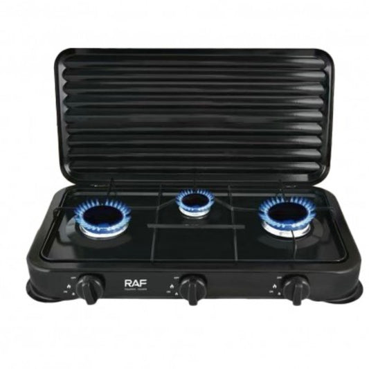 RAF Home Cooking Gas Stove 57*27*9cm Black