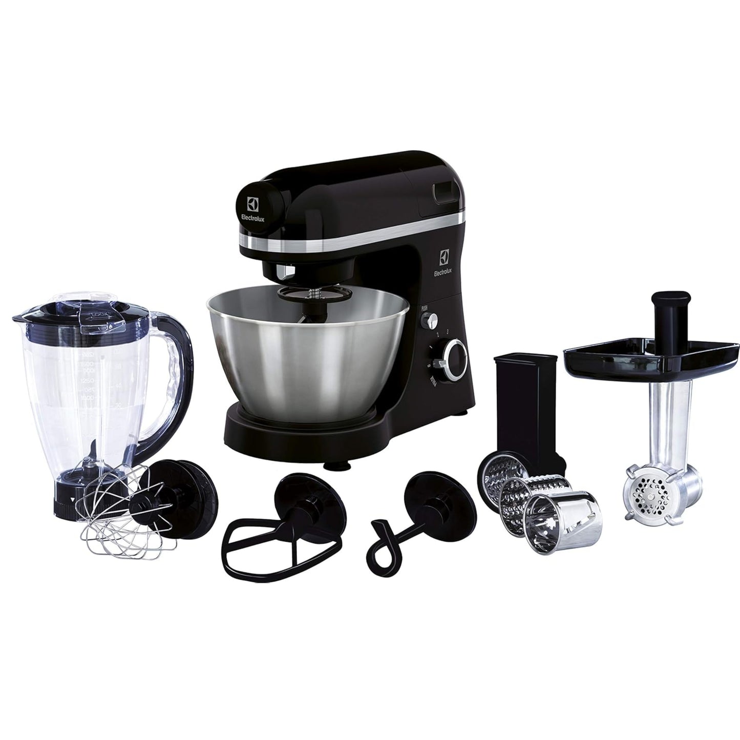Electrolux ekm3700 800 W 4L Black – Robot Kitchen (4 L, Black, Rotary, 1.2 m, Steel, Metal)