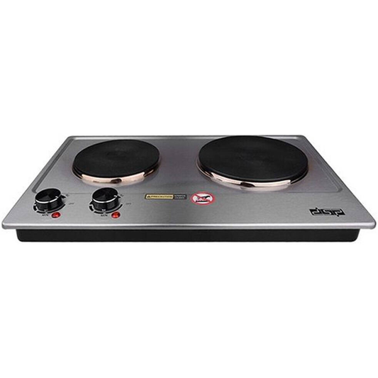 DSP Double Electric Stove, 1000W & 1500W Power, Silver