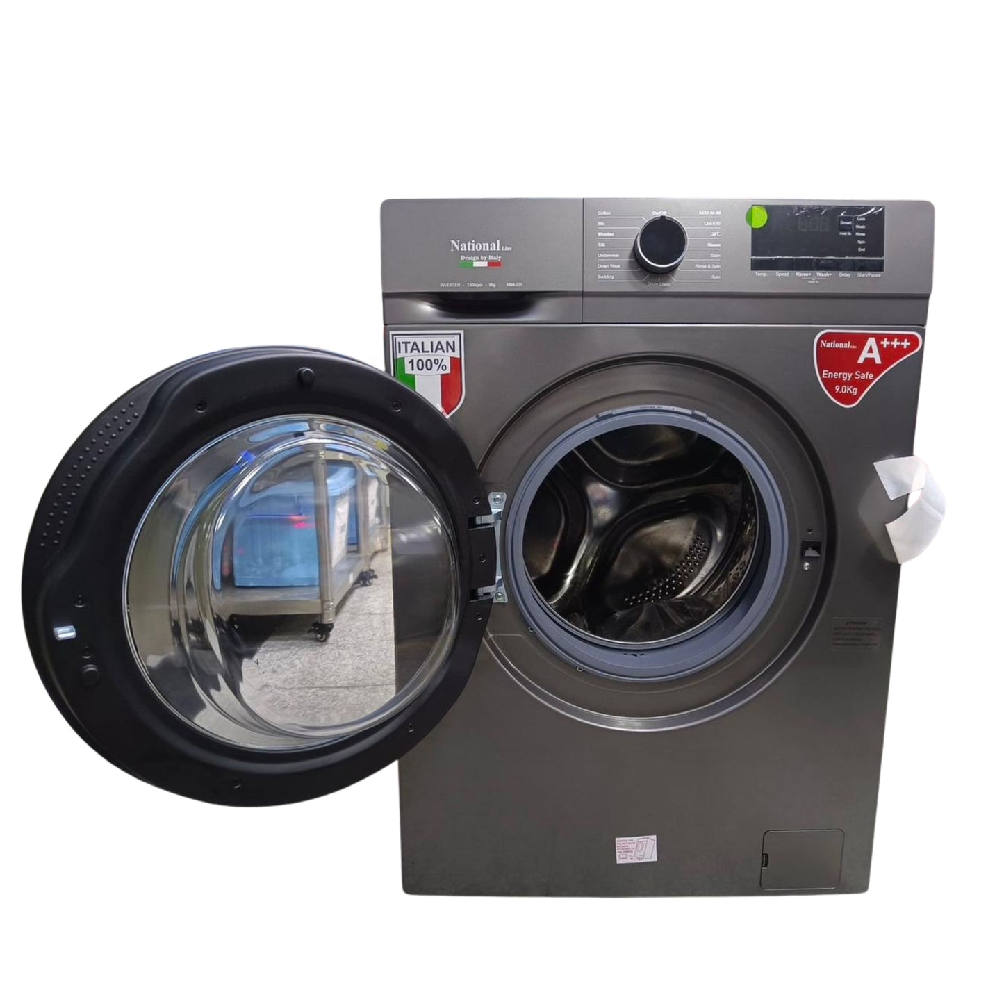 National Line 9 KG  Washer - Silver