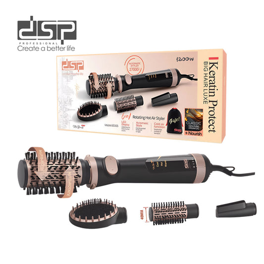 DSP  6-in-1 Automatic Rotating Hot Air Styler | Ionic Technology - 1200W