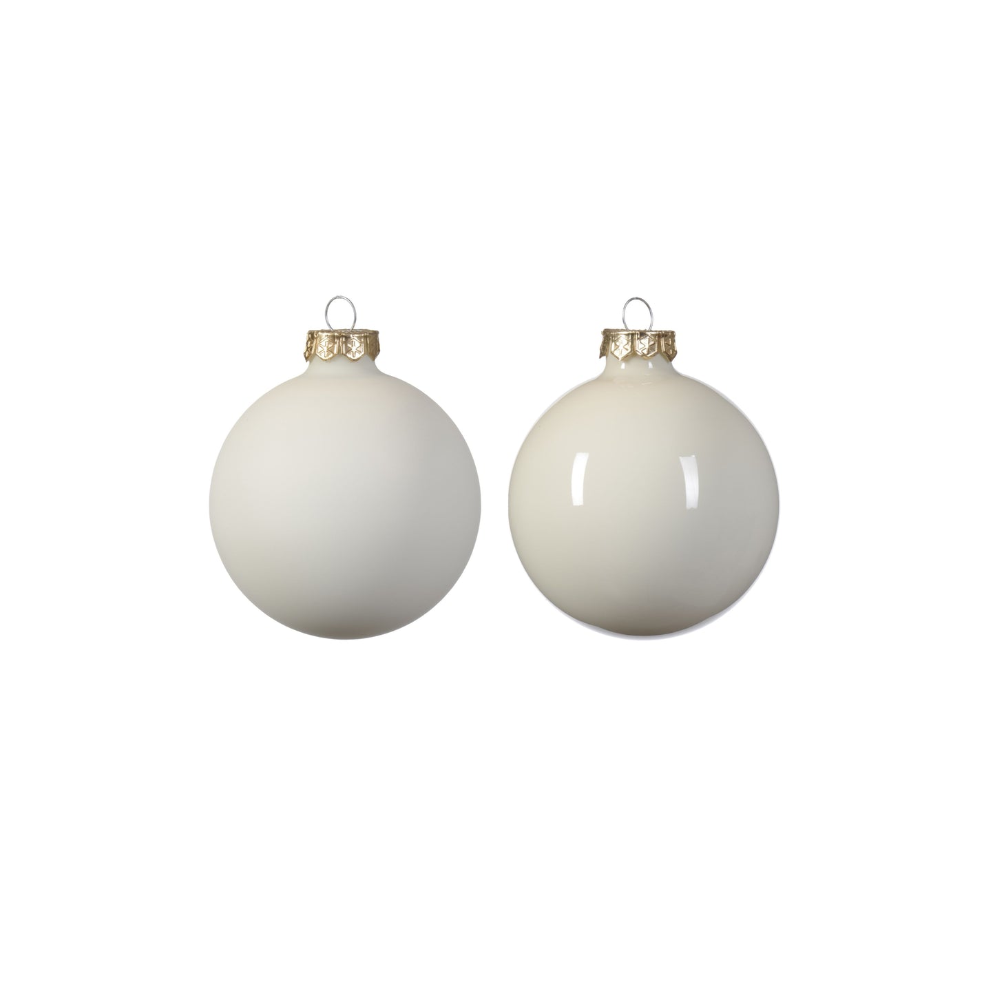 Baubles glass enamel,matt mix 6cm 20 pcs