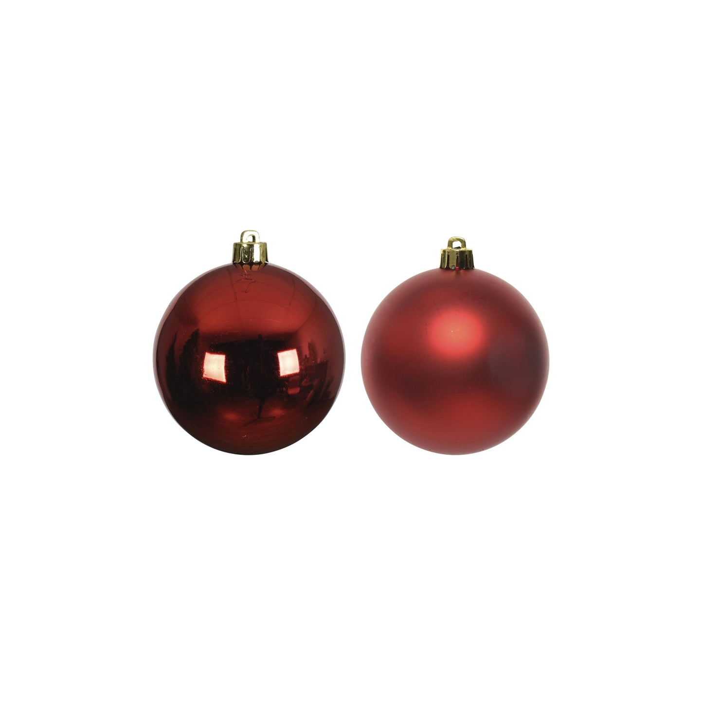 Baubles polystyrene mix 16 baubles 4cm - Red