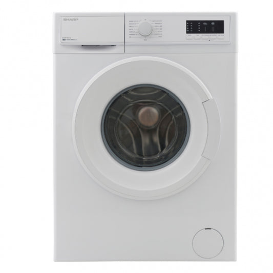 Sharp 8 KG Front Load Washing Machin White