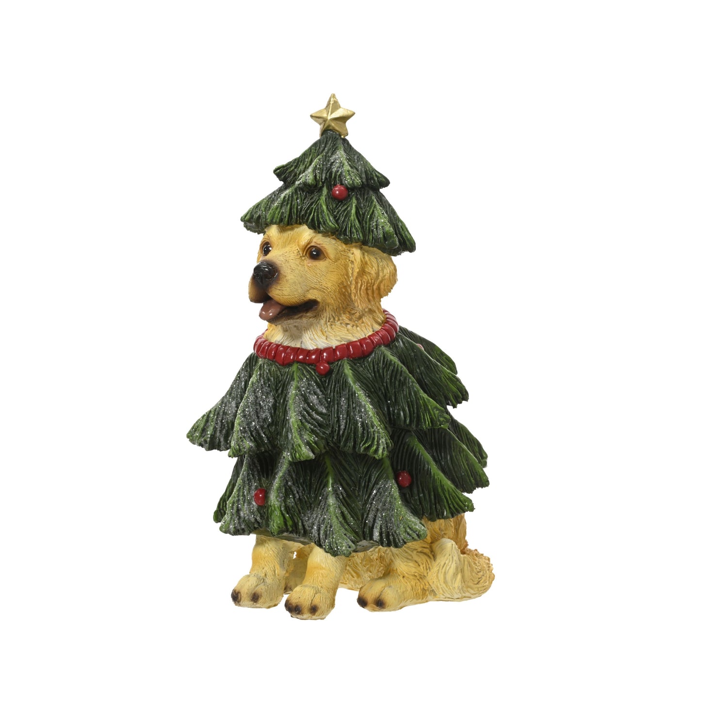 Dog polyresin standing  -  24cm
