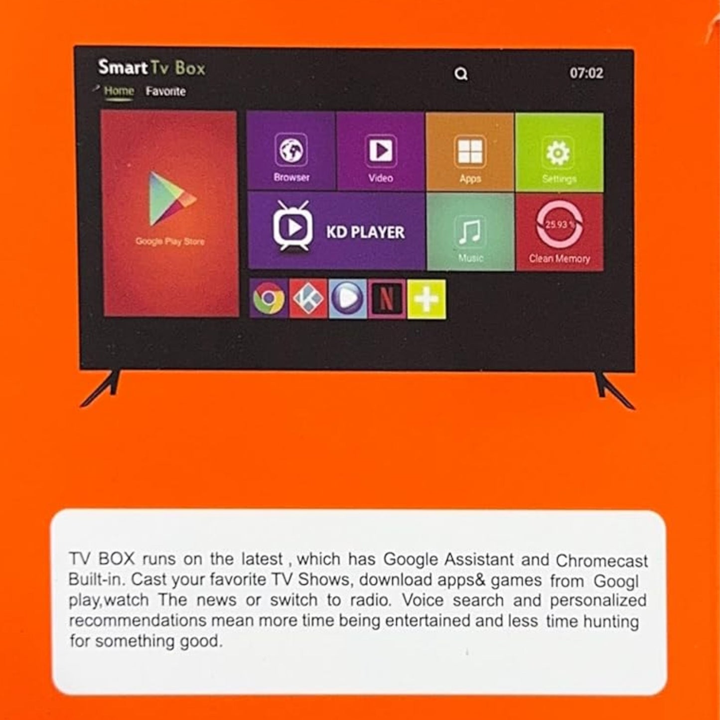 Android 15 TV Stick 8GB/128GB Media Player Smart 4K TV, HD2.0 8GB/128GB