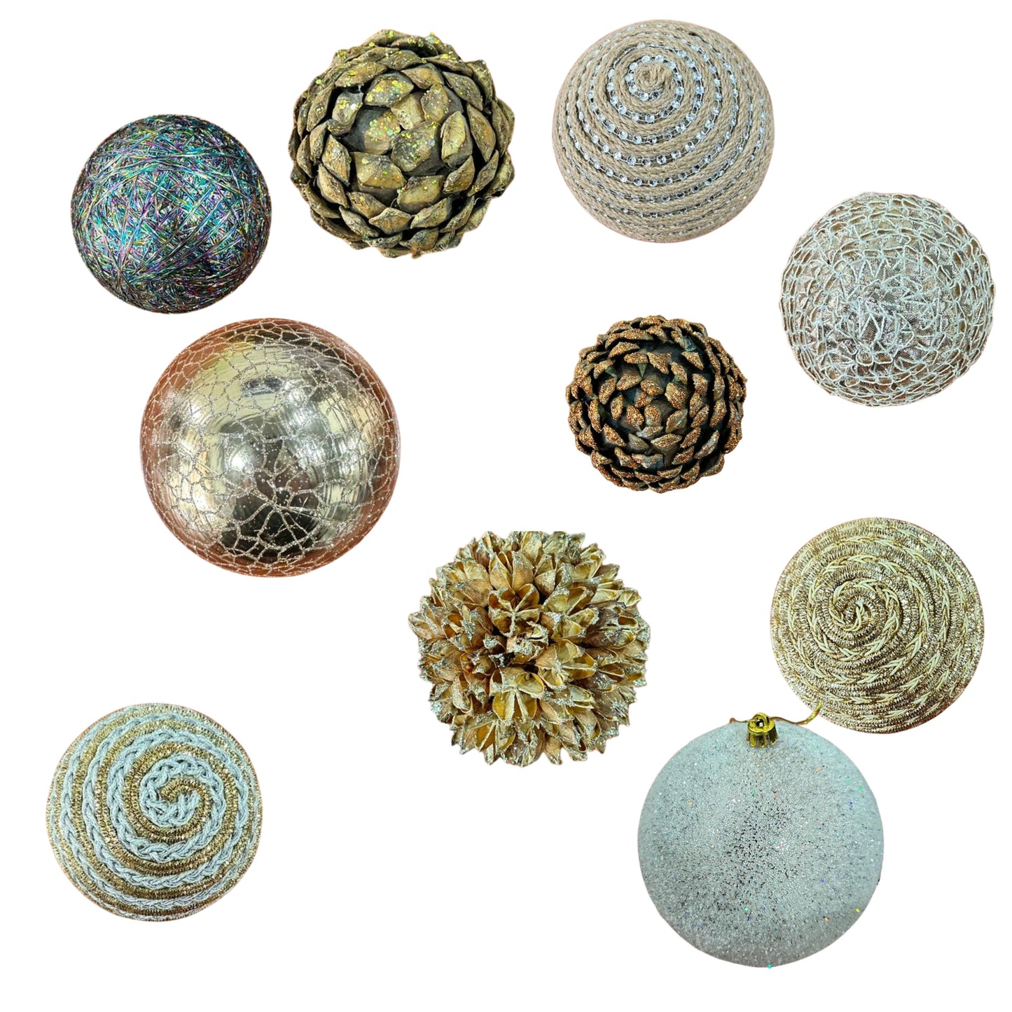 BAZAR Glittery Christmas  ornaments