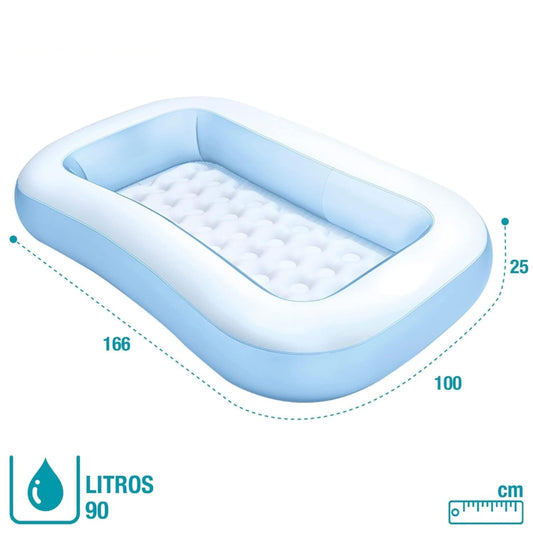 Intex rectangular baby pool 166cm x100cm x 25cm