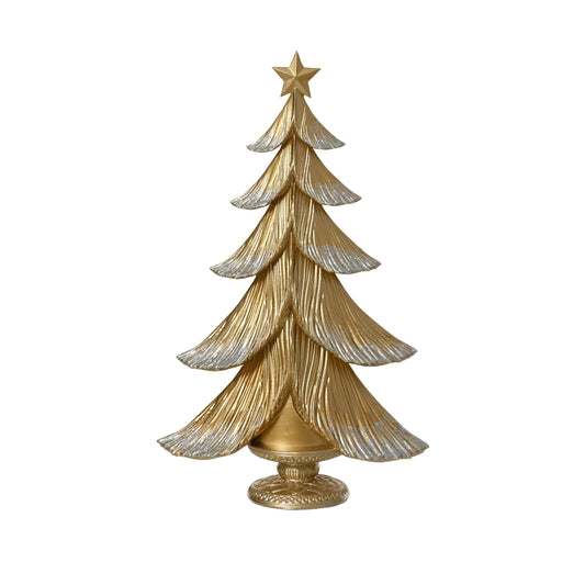 Tree polyresin  34cm Gold