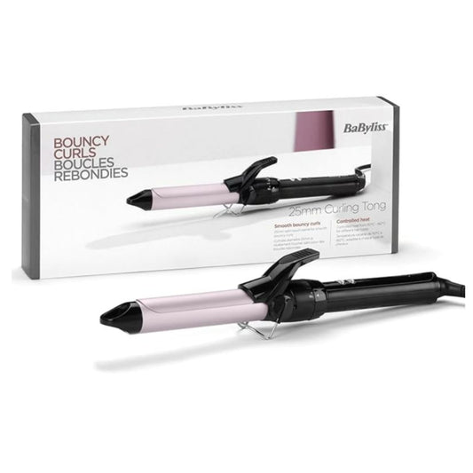Babyliss, Curling Tong 25Mm, Curler, Wide Silky Curls, Satin Touch For Ultra-Smooth And Shiny Hair, 10 Temperature Levels [110-180?], Ionic Technology Included