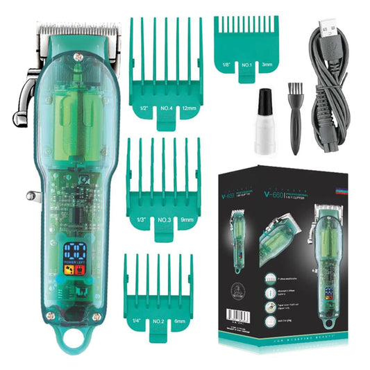 VGR Green hair clipper for men hair cutting VGR