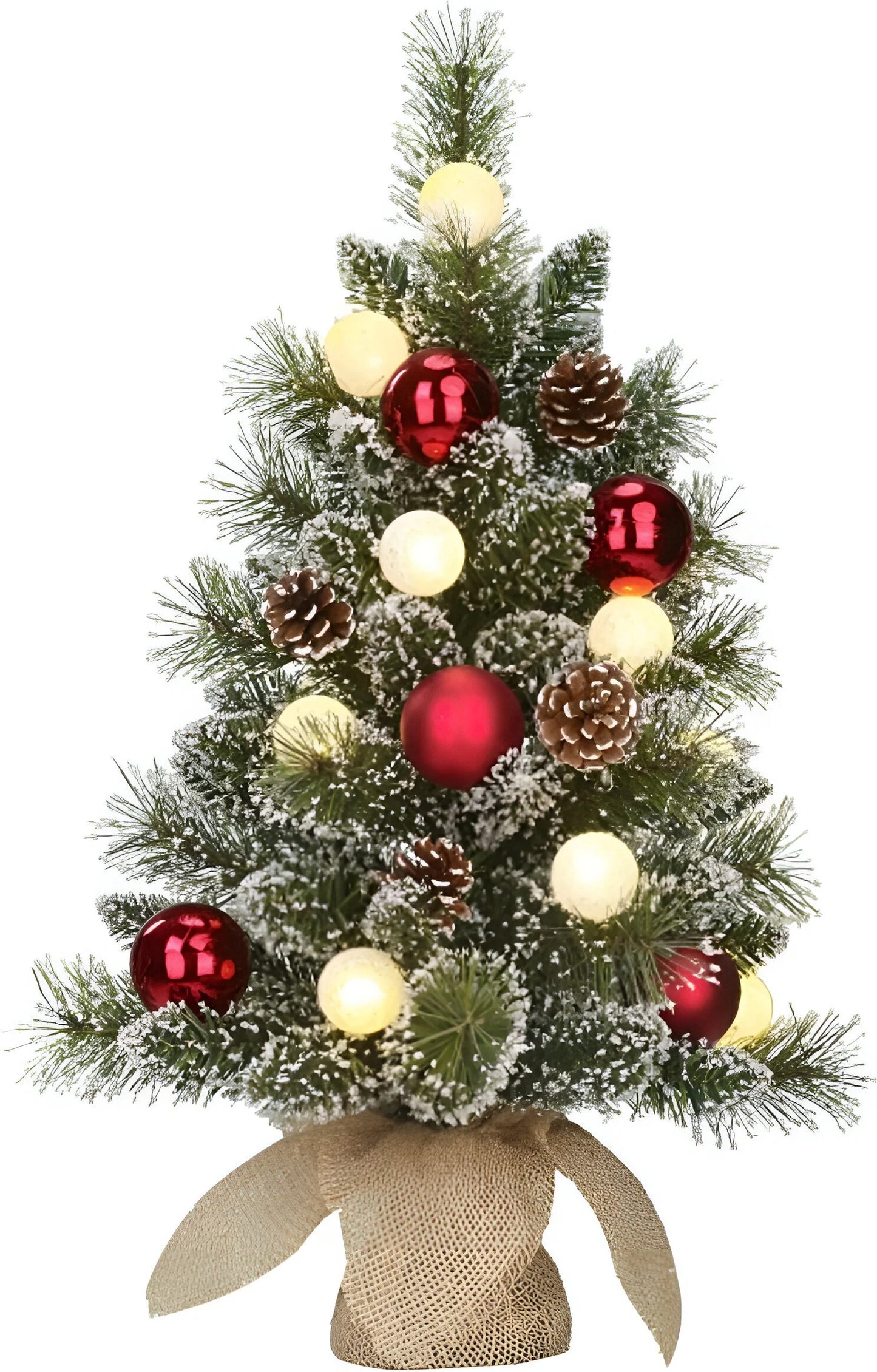 "Kaprun x-mas tree with burlap green frosted red 10L TIPS 50 "