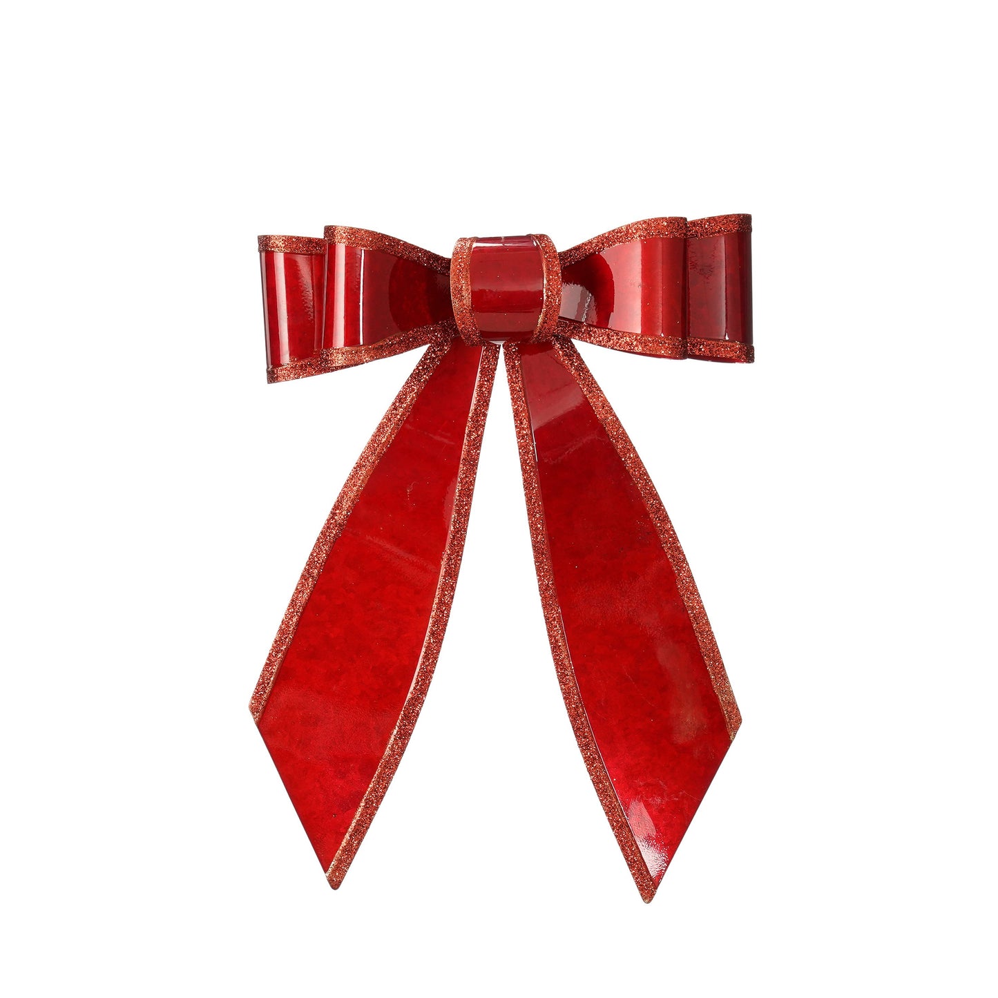 Glittery Bow  48cm - RED