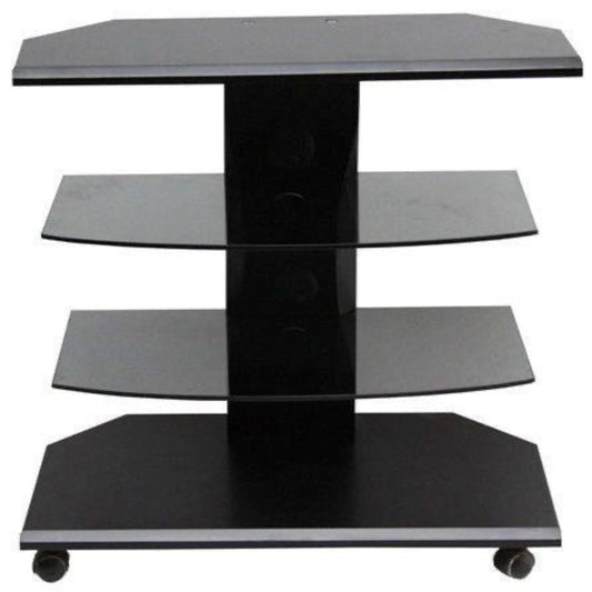 Tv Table With Glass Shelves 75cm
