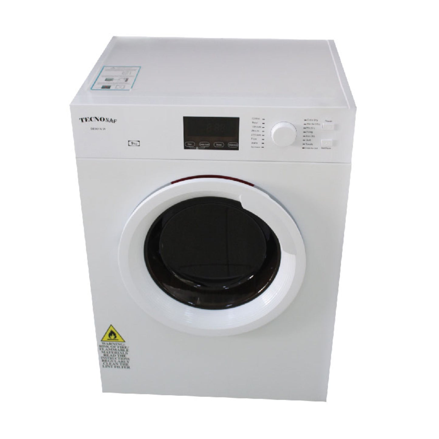 Tecno NAF Dryer, 9KG, Vented, White