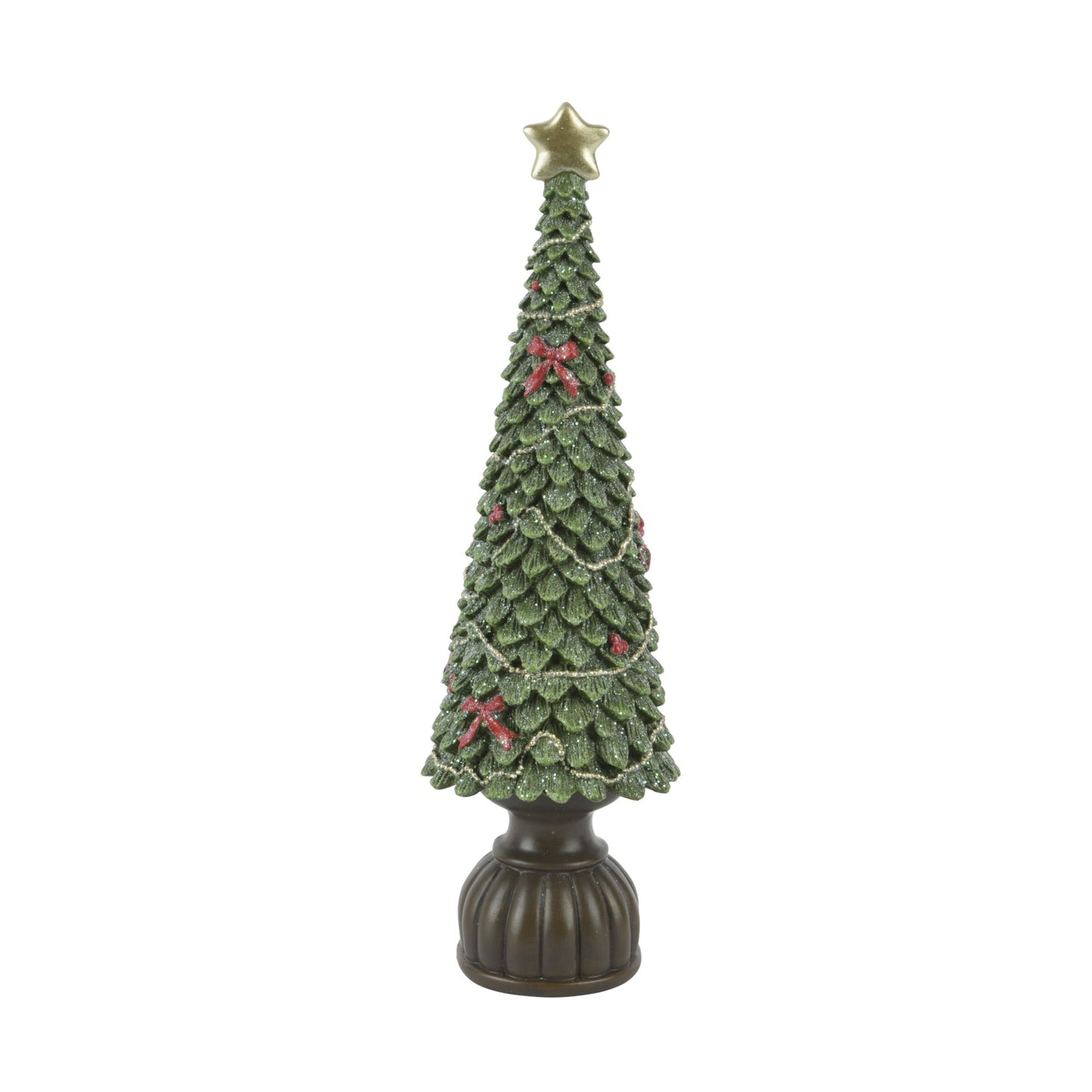 Tree polyresin tree with glitter 36cm