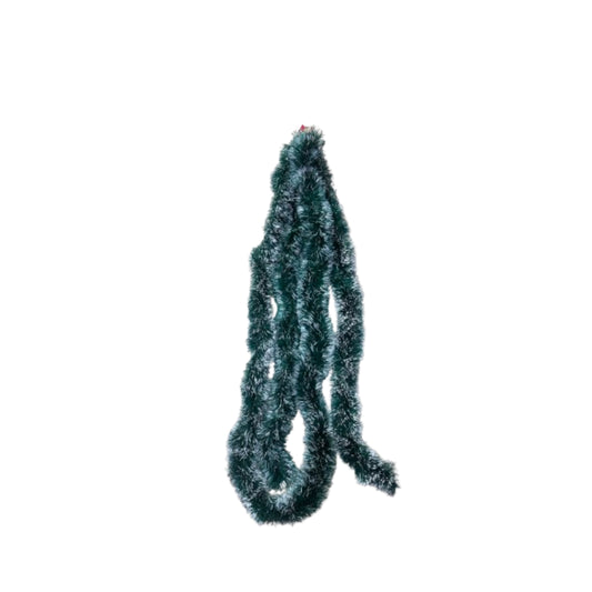 green and white  Christmas garland - 5 meters