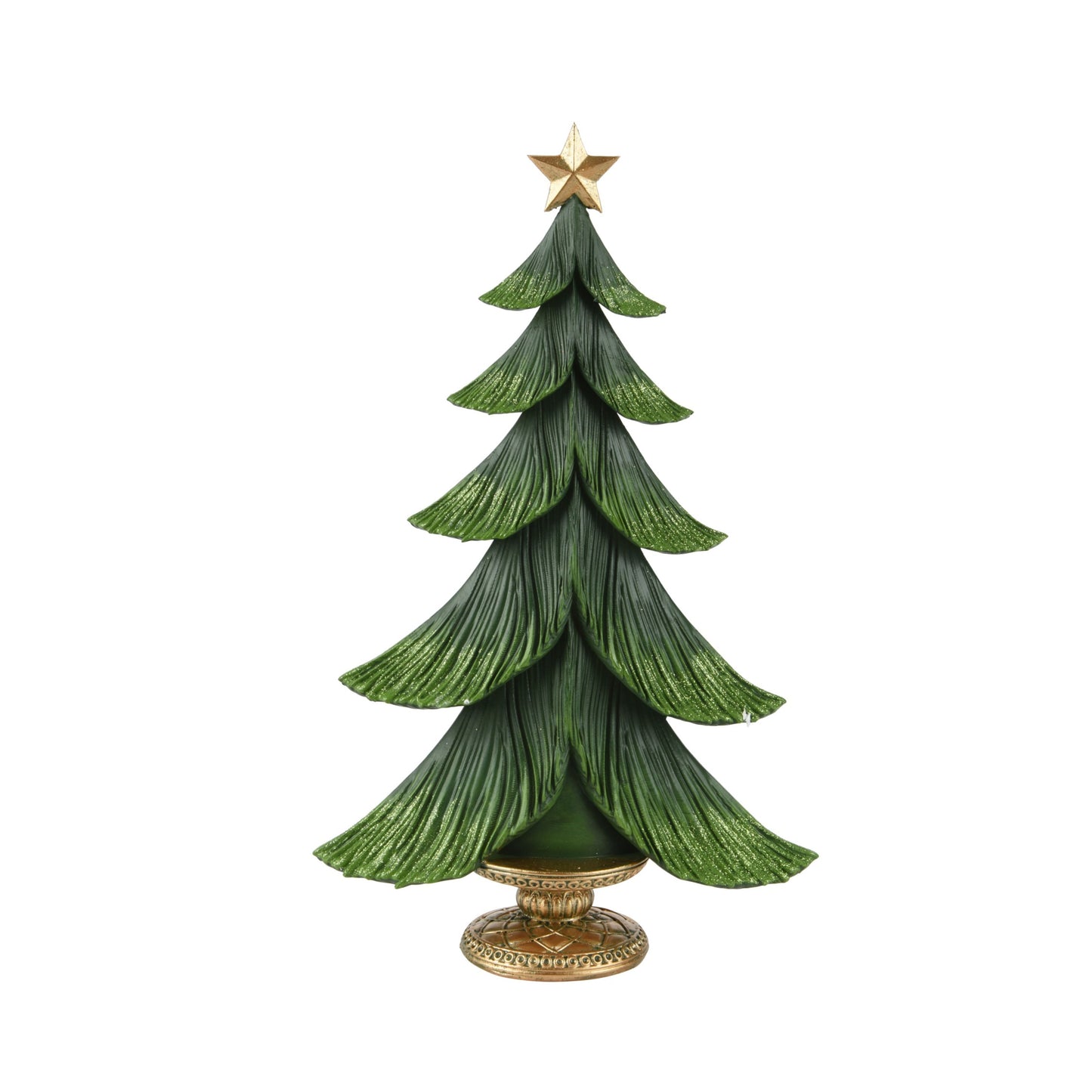 Tree polyresin  34cm Green
