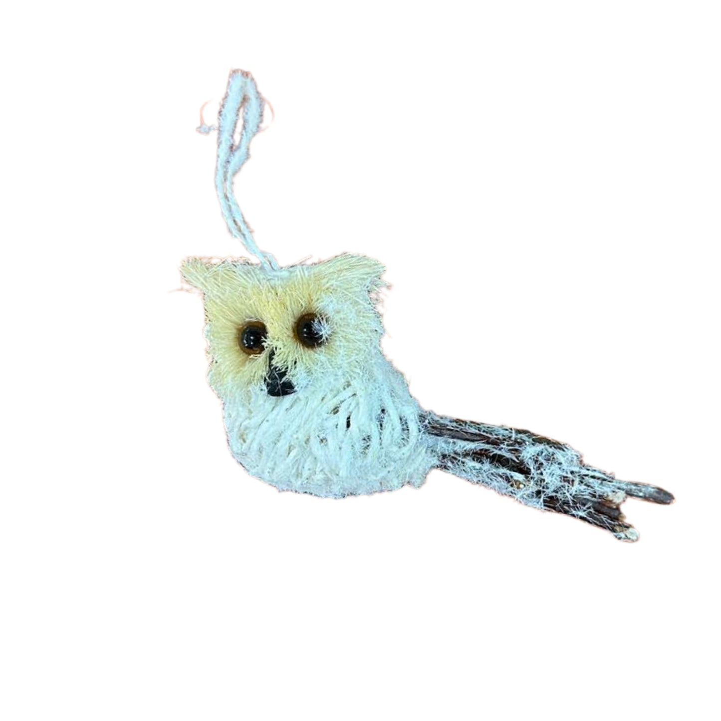 CHristmas decoration hanger wool owl 20cm