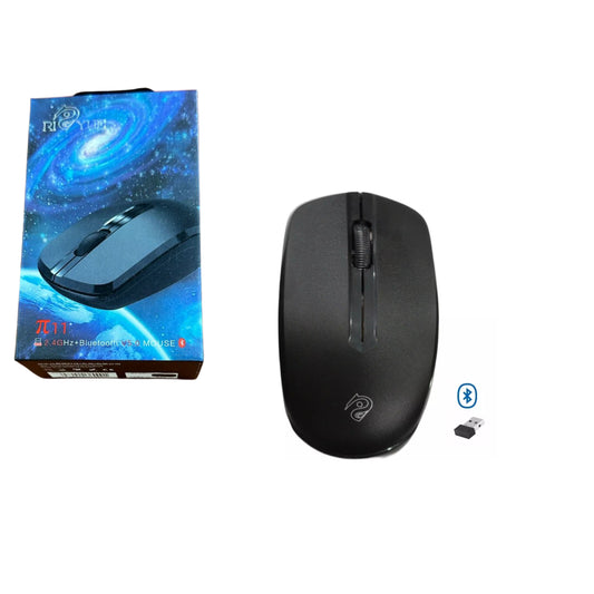 Rizyue R11 Wireless 2.4G, Bluetooth Dual Mode Mouse, 1600 DPI Light weight 40 Grams with AA Battery