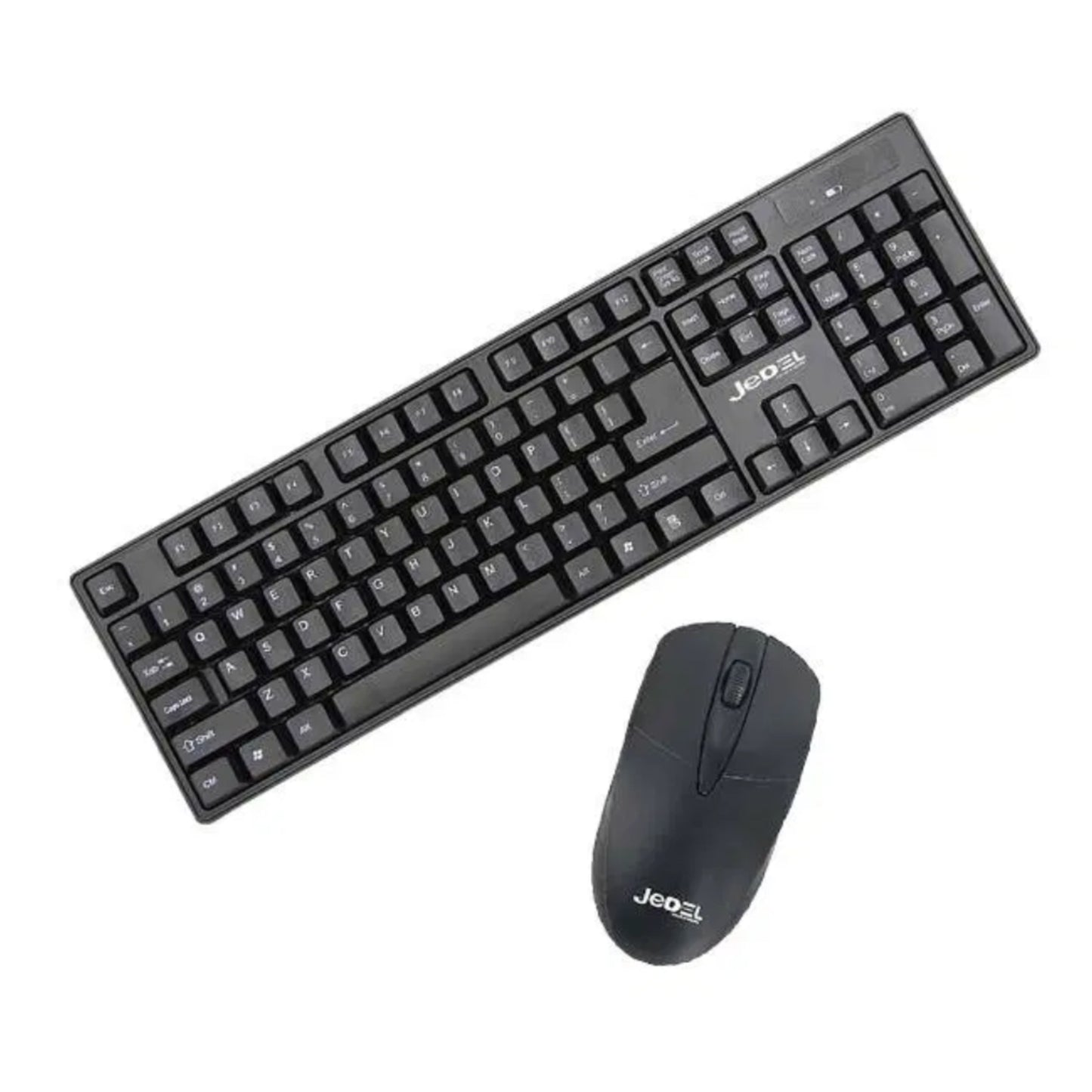 Jedel Wireless Combo, Mouse and keyboard  1000 DPI (Arabic)
