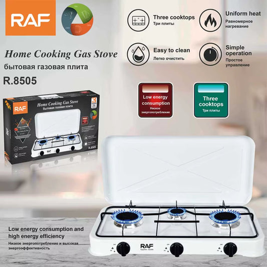 RAF Home Cooking Gas Stove 57*27*9cm White