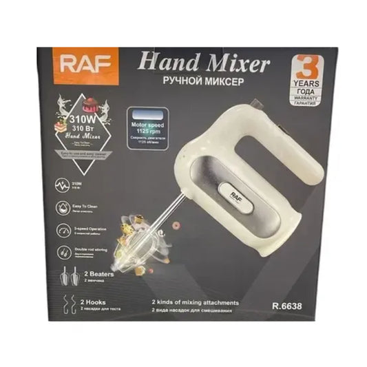 Raf white hand mixer 310W