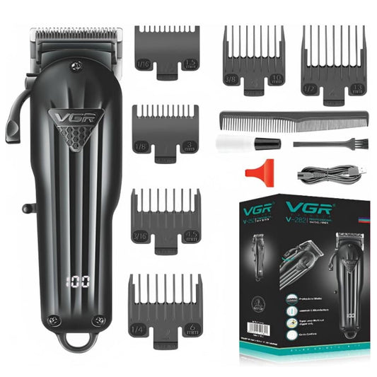 VGR V-282 Professional Hair Shaver Clipper Rechargeable Cordless Hair Trimmer Hair Cutting Machine Electric Shaving Machine for Men