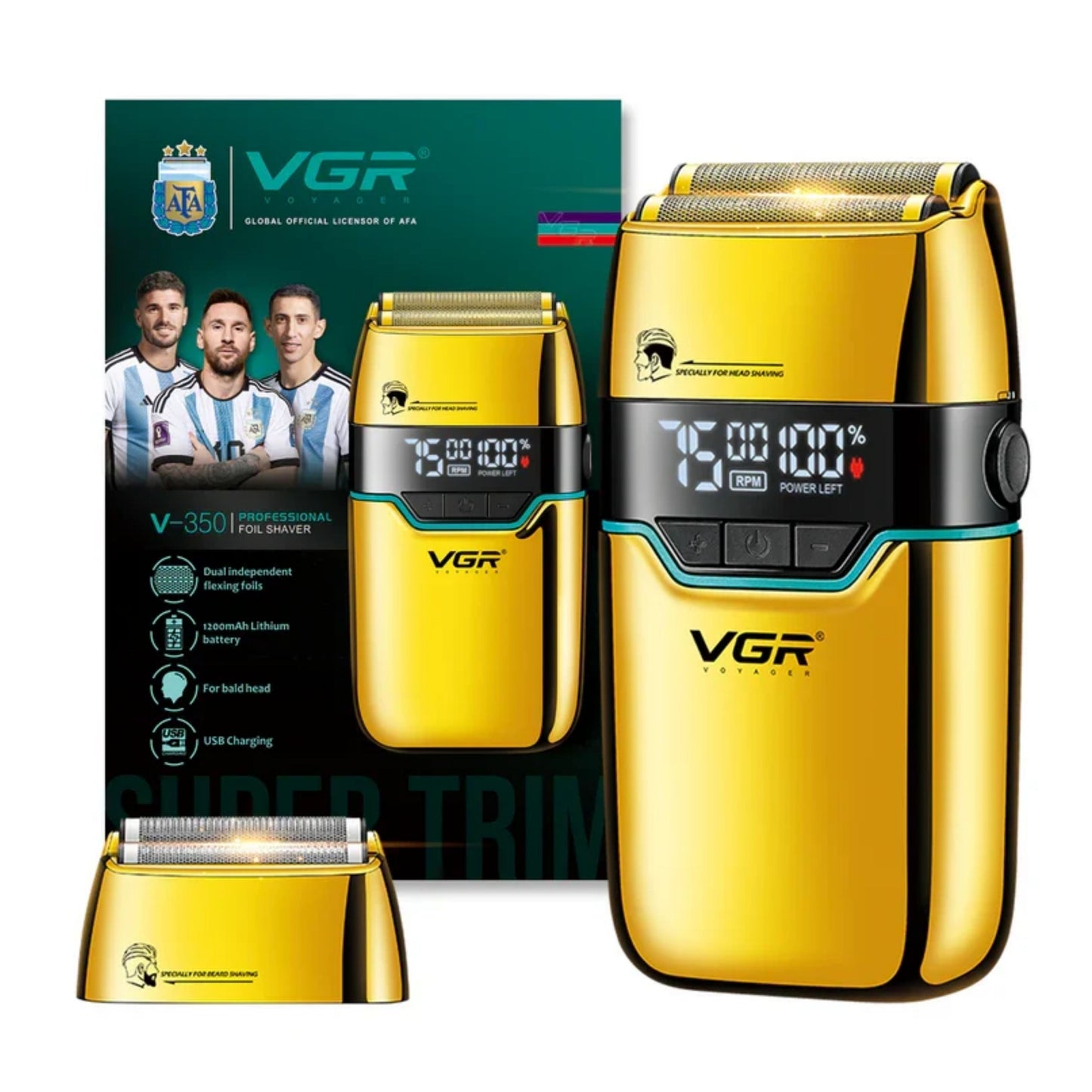 VGR V-350 Professional Foil Shaver With Ultimate Precision for Bald Head & Beard Shaving for Men