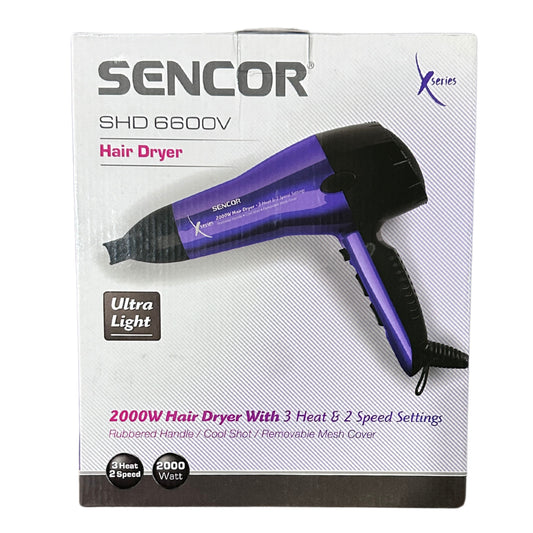 Sencor  Ultra Light Hair Dryer  2000w, 3 Heats, 2 Speeds