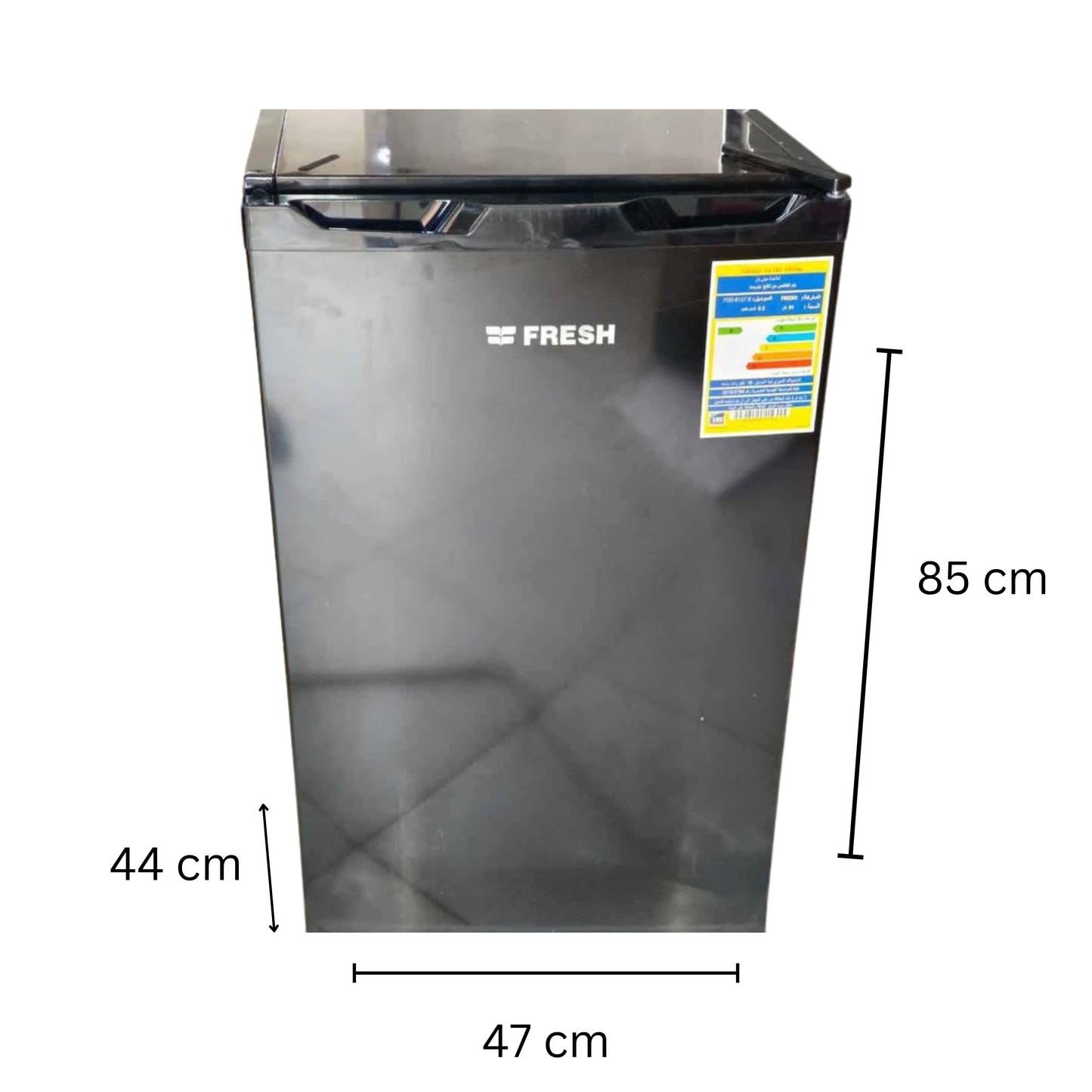 FRESH Fridge Black 85 cm Height
