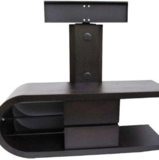 Wooden Table Stand With 2 Drawers And 2 glass Shelfs