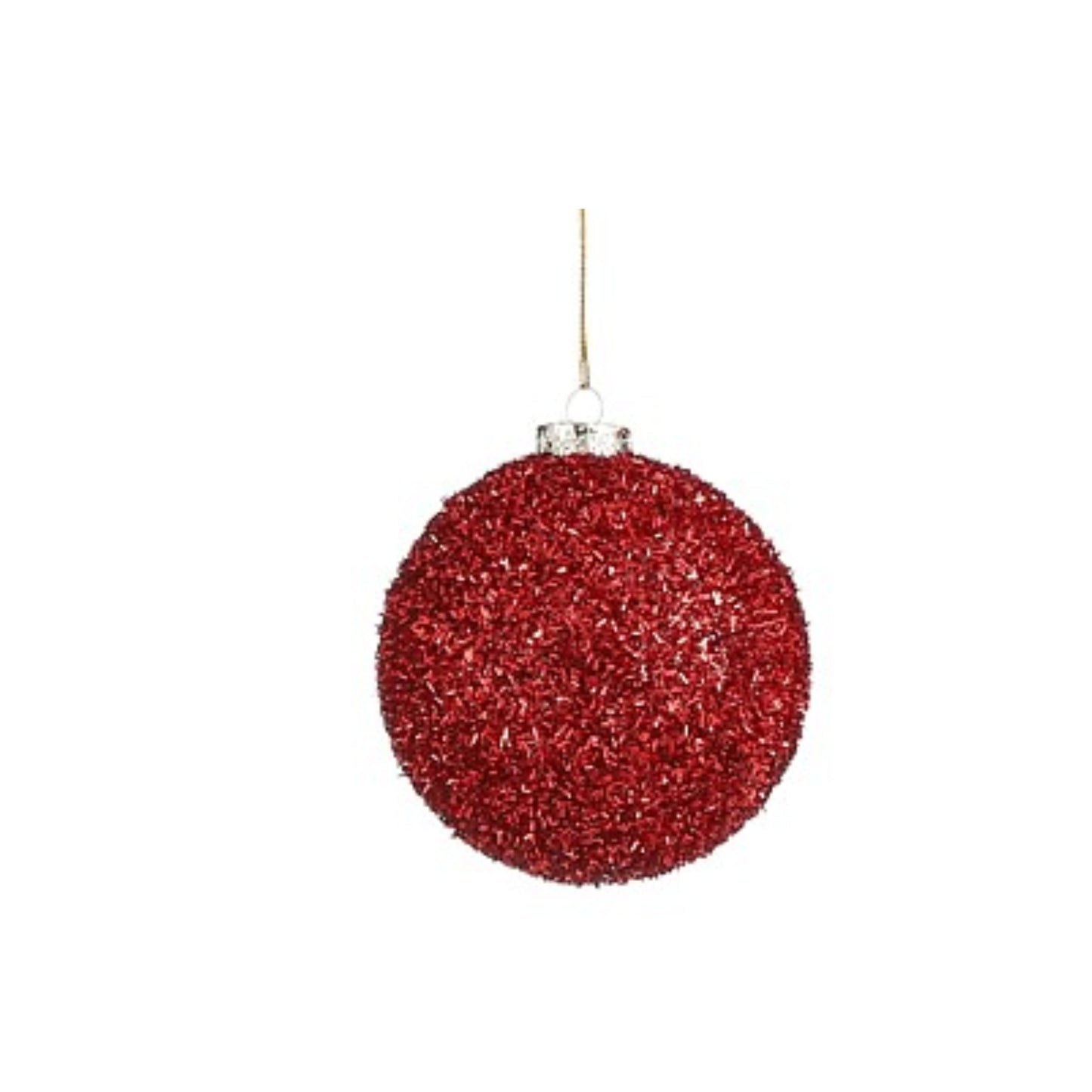 Bauble unbreakable red display - d10cm
