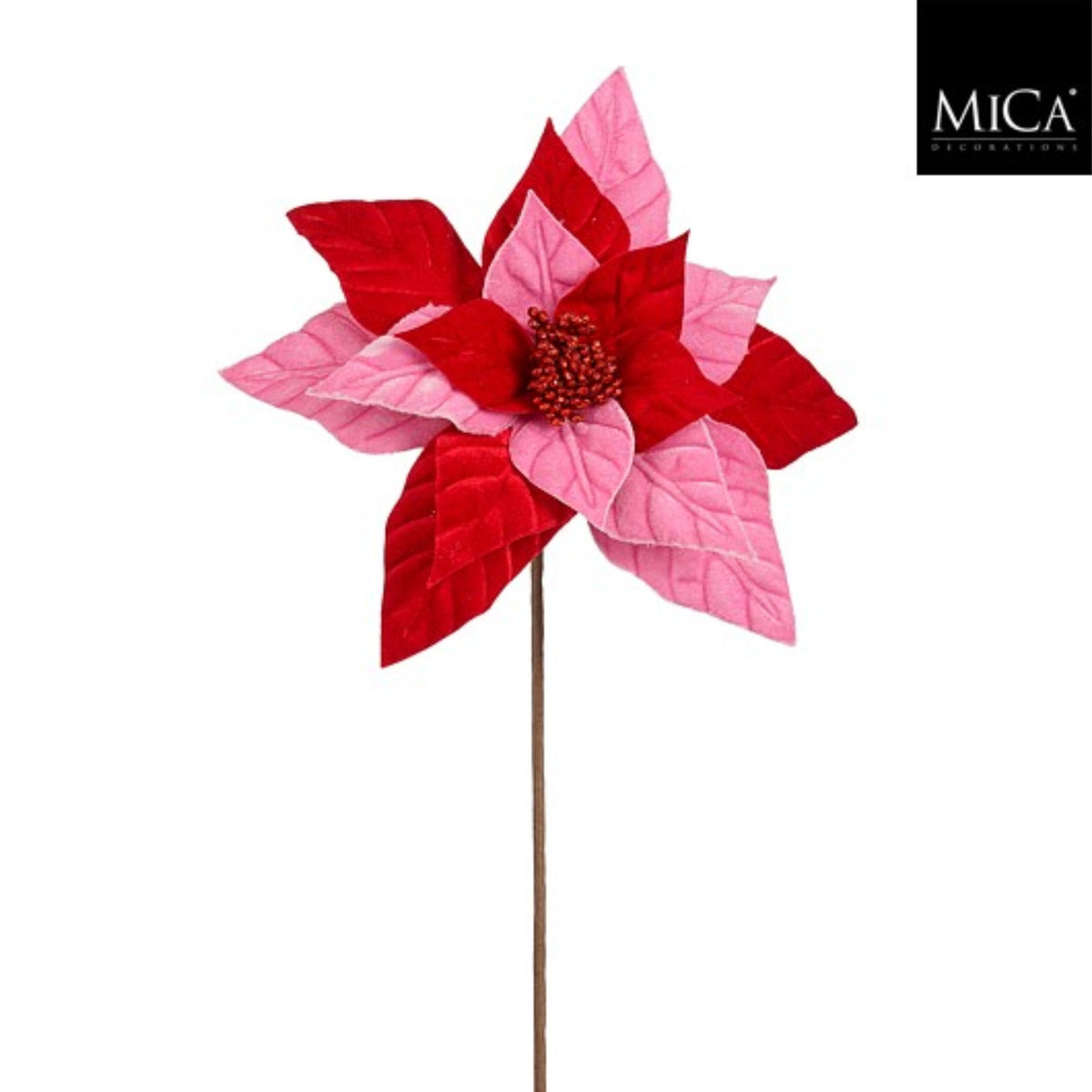 Poinsettia spray red - l45cm