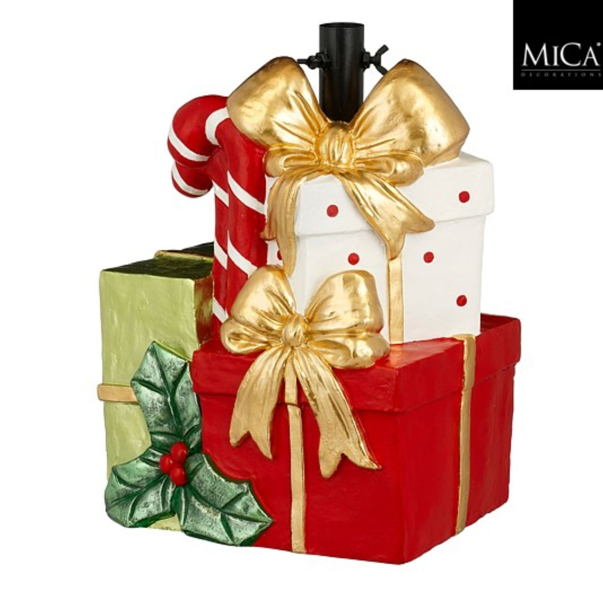 X-mas tree stand present red - l34xw26,5xh44,5cm