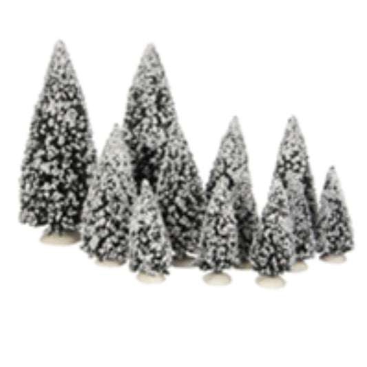 "Evergreen tree assorted 12 pieces - l29xw9xh30cm "