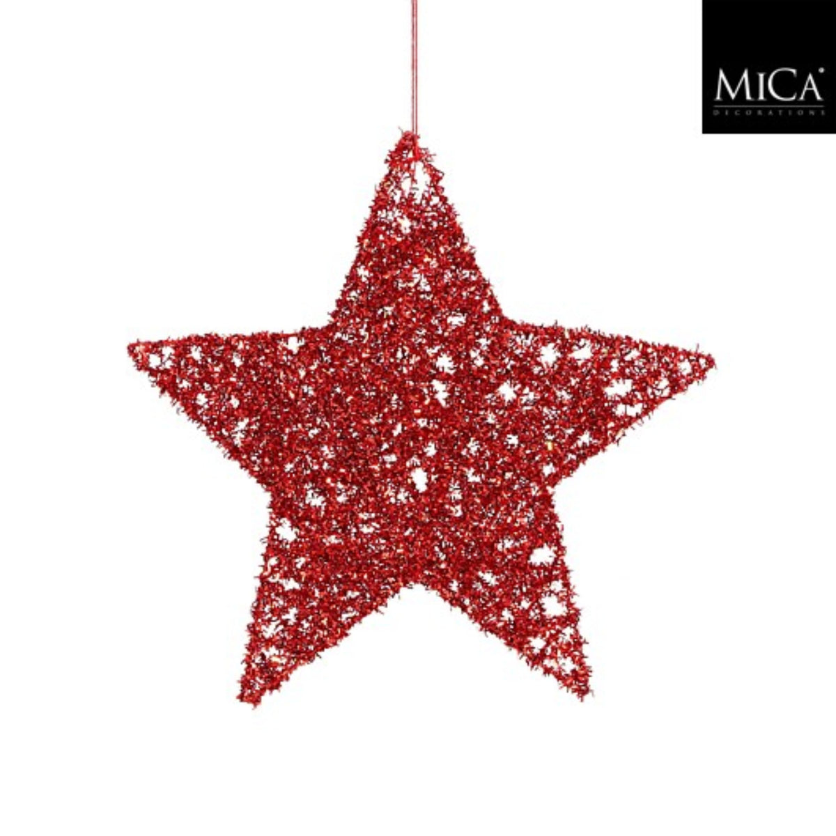 Ornament star red - d25cm