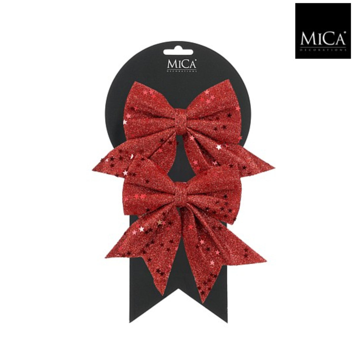 Edelman Bow red 2 pieces - l12xw13cm