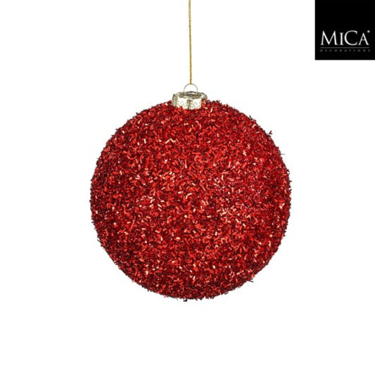 Bauble unbreakable red - d15cm