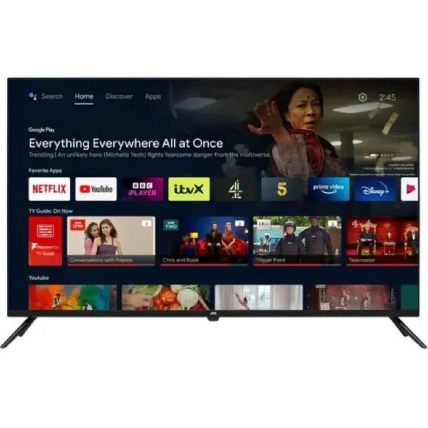 JVC 75 inch UHD 4K QLED Android TV