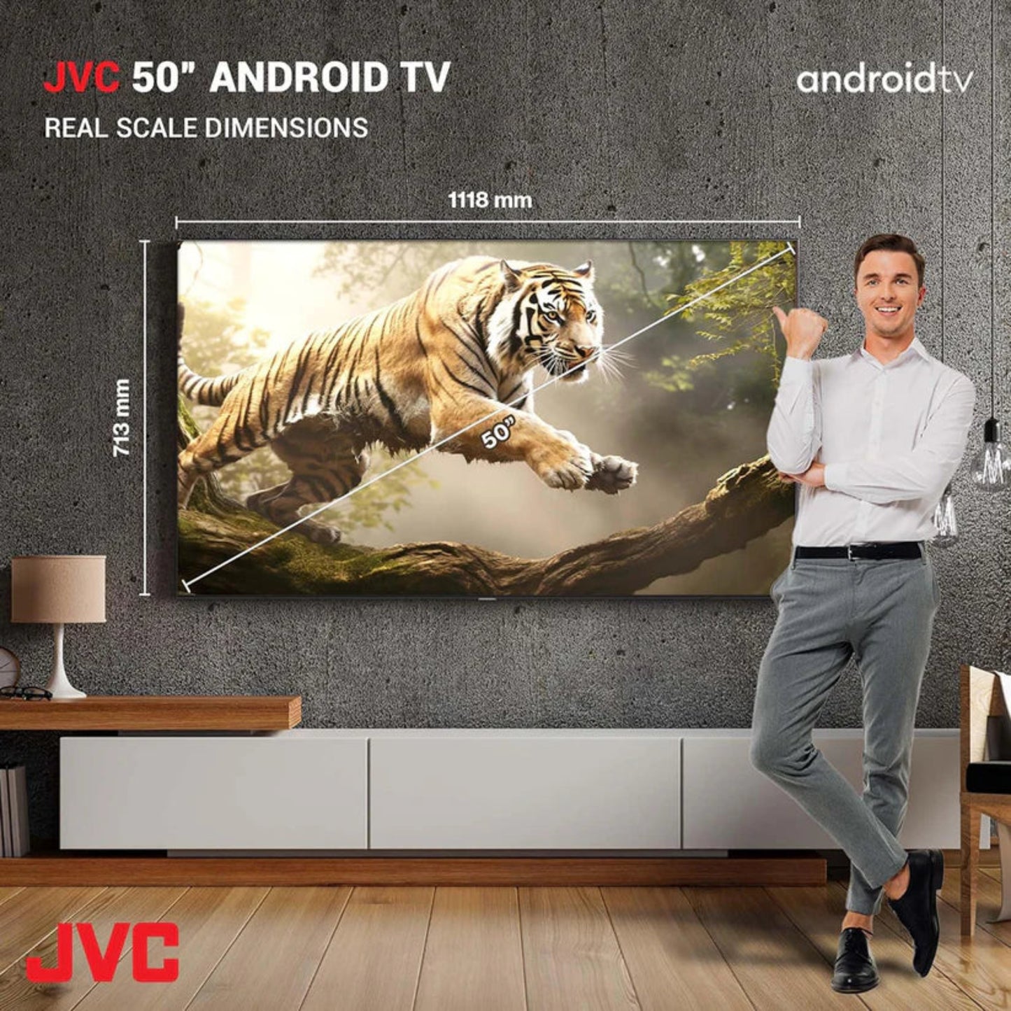 JVC, 50" Smart TV 4K UHD QuadCore Processor Powered By Vidaa