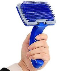 Blue pet brush - 15cm